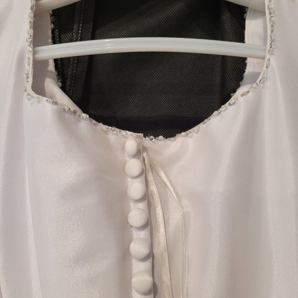 Wedding Dress - Princess, White, Taffeta, Size 6 - Picture 7 of 8